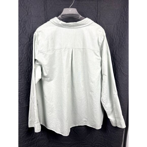 Croft & Barrow Women's The Classic Dress Shirt Button Down Mint Plus SZ 2X:NWT - Picture 2 of 10